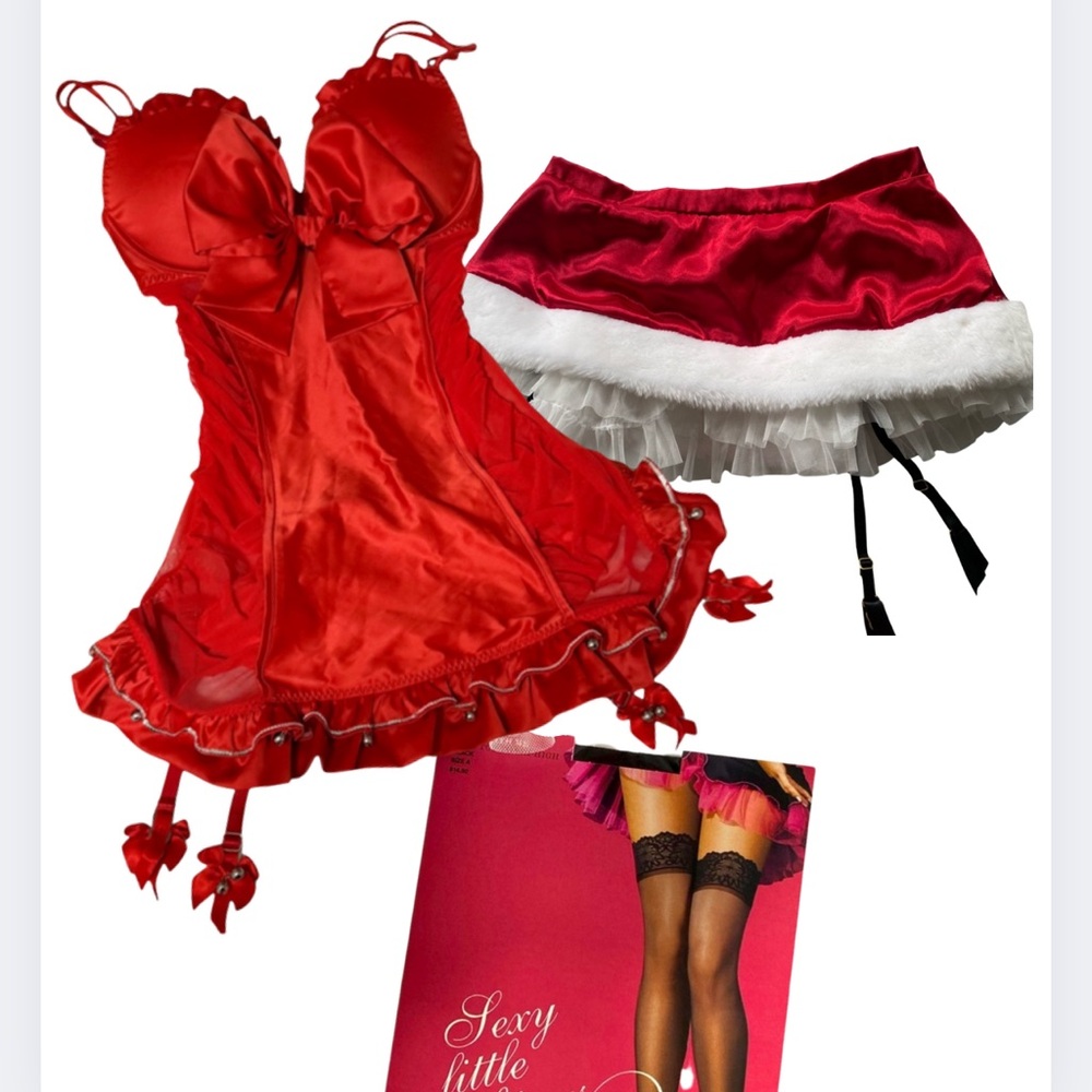 Victoria's secret Santa baby costume set
